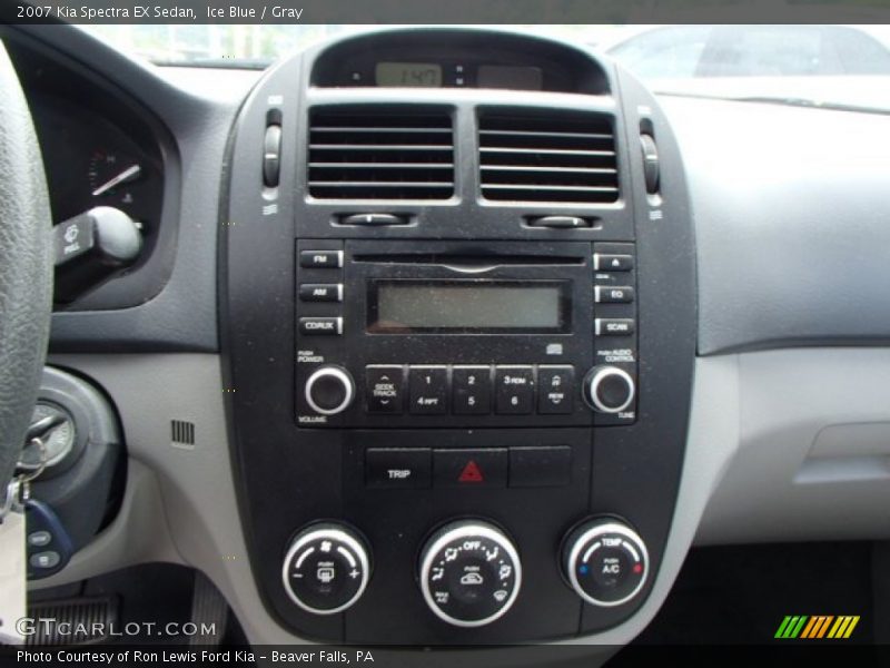 Ice Blue / Gray 2007 Kia Spectra EX Sedan