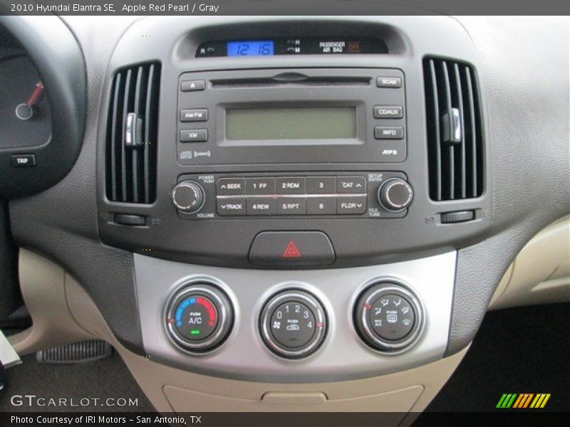 Apple Red Pearl / Gray 2010 Hyundai Elantra SE
