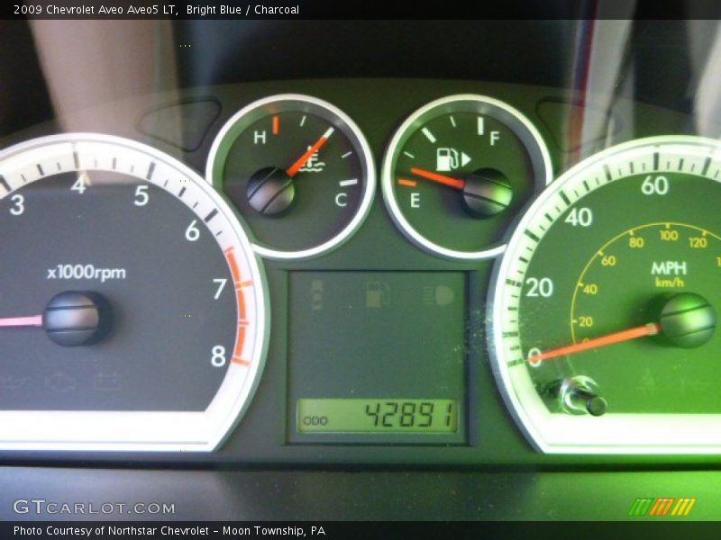 Bright Blue / Charcoal 2009 Chevrolet Aveo Aveo5 LT