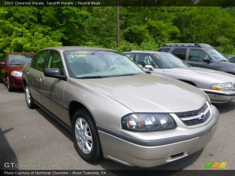 Sandrift Metallic / Neutral Beige 2003 Chevrolet Impala