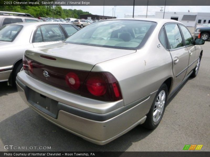 Sandrift Metallic / Neutral Beige 2003 Chevrolet Impala