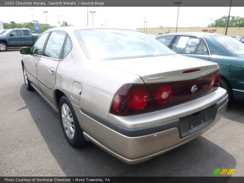 Sandrift Metallic / Neutral Beige 2003 Chevrolet Impala