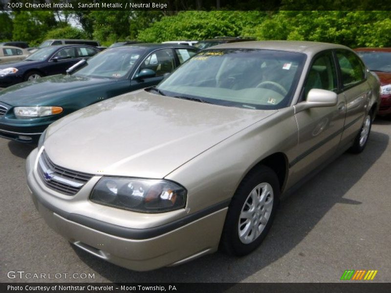 Sandrift Metallic / Neutral Beige 2003 Chevrolet Impala