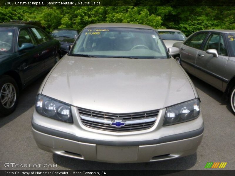 Sandrift Metallic / Neutral Beige 2003 Chevrolet Impala