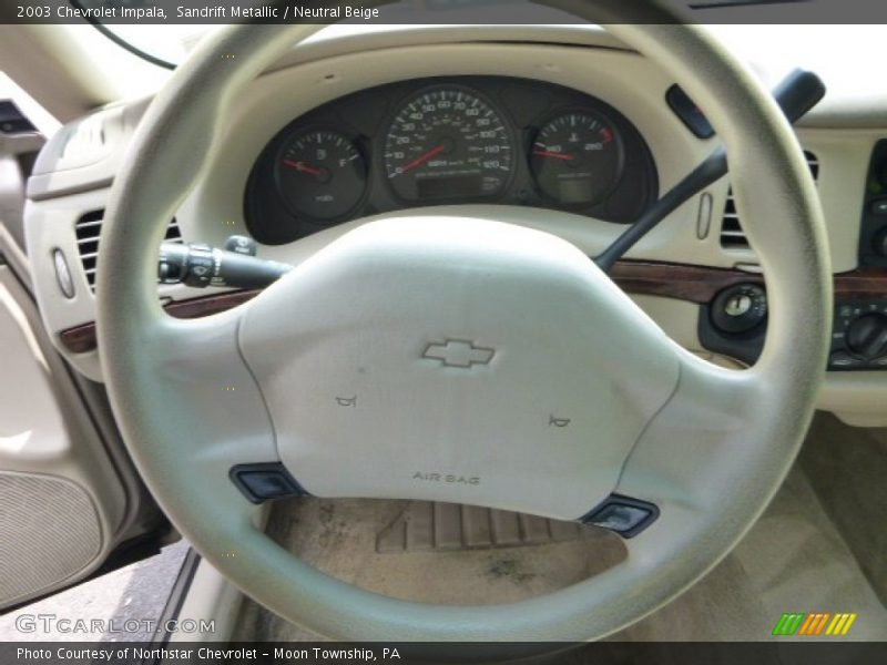 Sandrift Metallic / Neutral Beige 2003 Chevrolet Impala