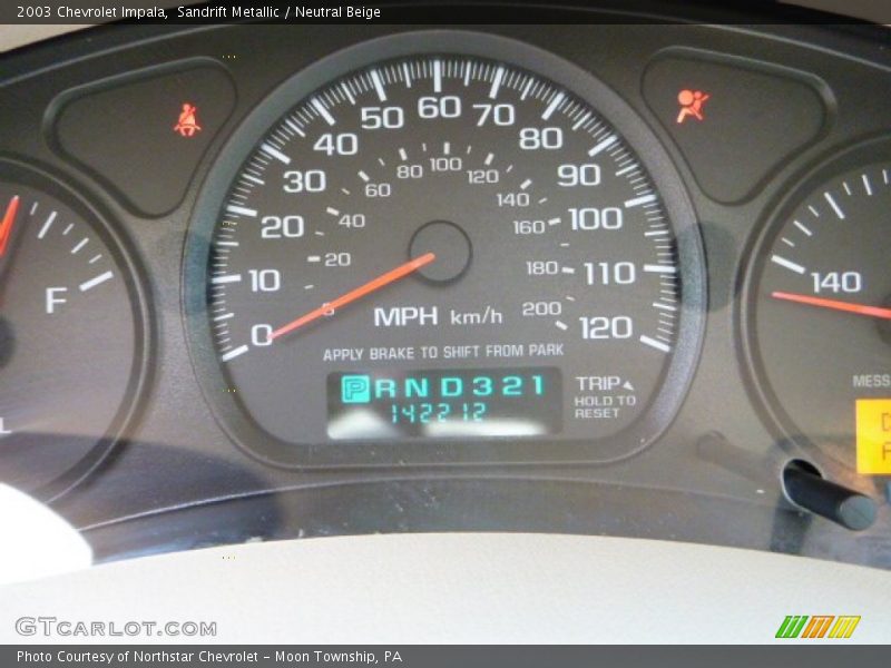 Sandrift Metallic / Neutral Beige 2003 Chevrolet Impala