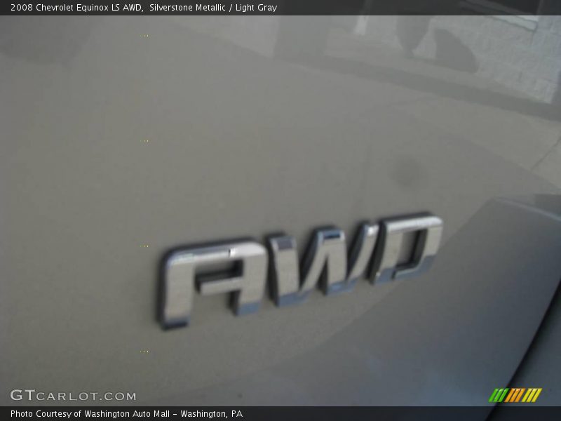 Silverstone Metallic / Light Gray 2008 Chevrolet Equinox LS AWD