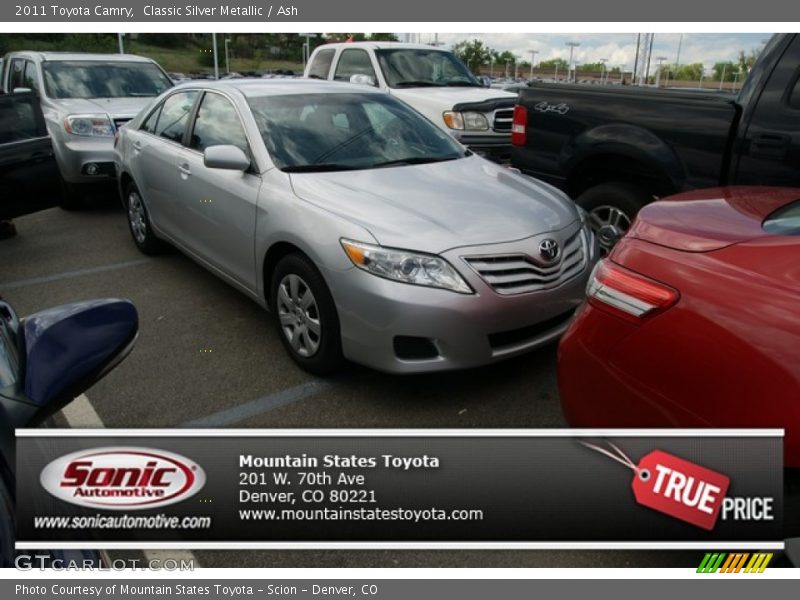 Classic Silver Metallic / Ash 2011 Toyota Camry