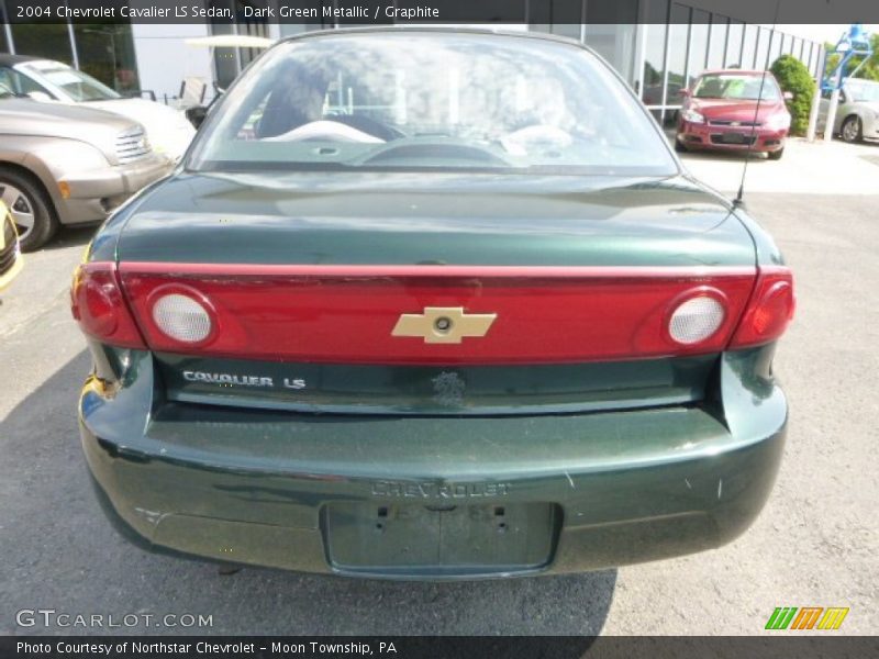 Dark Green Metallic / Graphite 2004 Chevrolet Cavalier LS Sedan