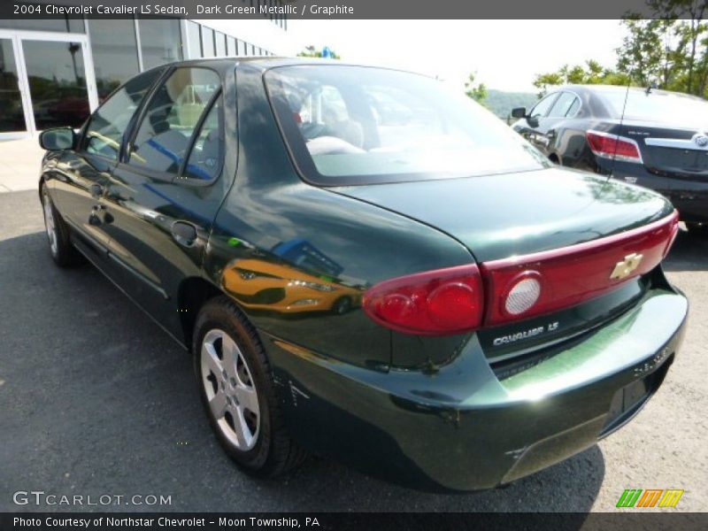 Dark Green Metallic / Graphite 2004 Chevrolet Cavalier LS Sedan