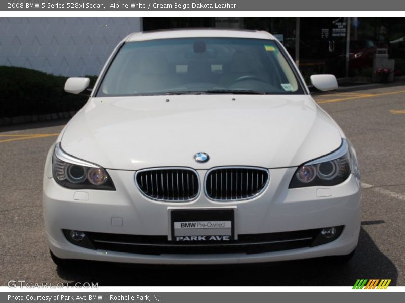 Alpine White / Cream Beige Dakota Leather 2008 BMW 5 Series 528xi Sedan