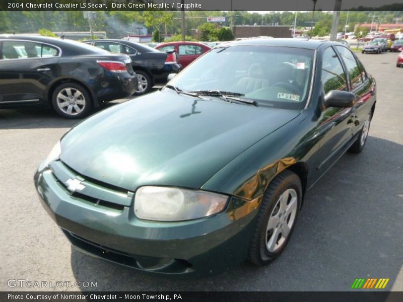 Dark Green Metallic / Graphite 2004 Chevrolet Cavalier LS Sedan