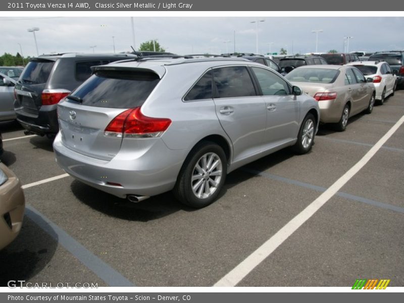 Classic Silver Metallic / Light Gray 2011 Toyota Venza I4 AWD