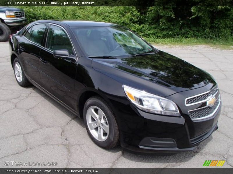 Black / Jet Black/Titanium 2013 Chevrolet Malibu LS