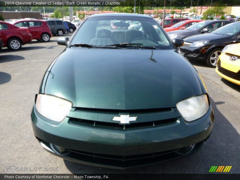 Dark Green Metallic / Graphite 2004 Chevrolet Cavalier LS Sedan