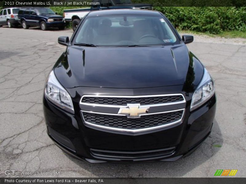 Black / Jet Black/Titanium 2013 Chevrolet Malibu LS
