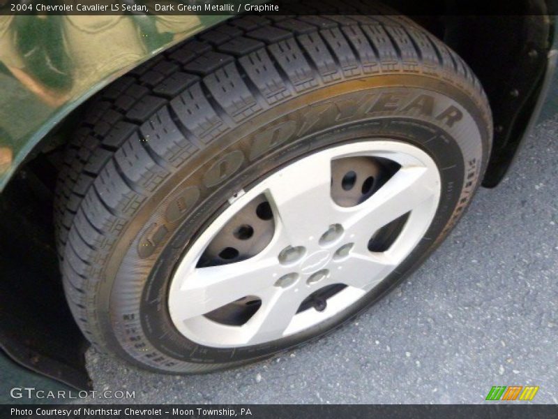 Dark Green Metallic / Graphite 2004 Chevrolet Cavalier LS Sedan