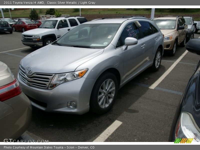 Classic Silver Metallic / Light Gray 2011 Toyota Venza I4 AWD