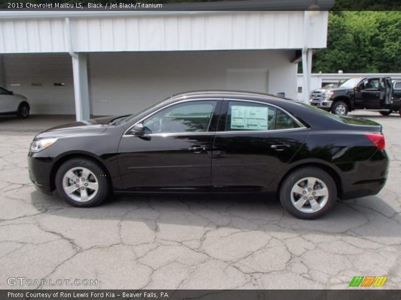 Black / Jet Black/Titanium 2013 Chevrolet Malibu LS