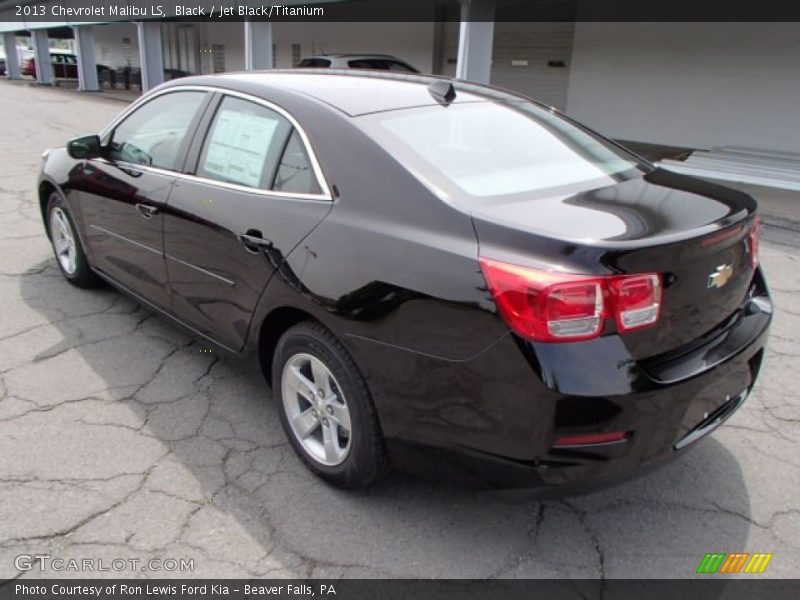 Black / Jet Black/Titanium 2013 Chevrolet Malibu LS