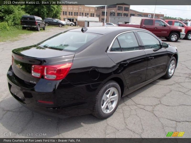 Black / Jet Black/Titanium 2013 Chevrolet Malibu LS