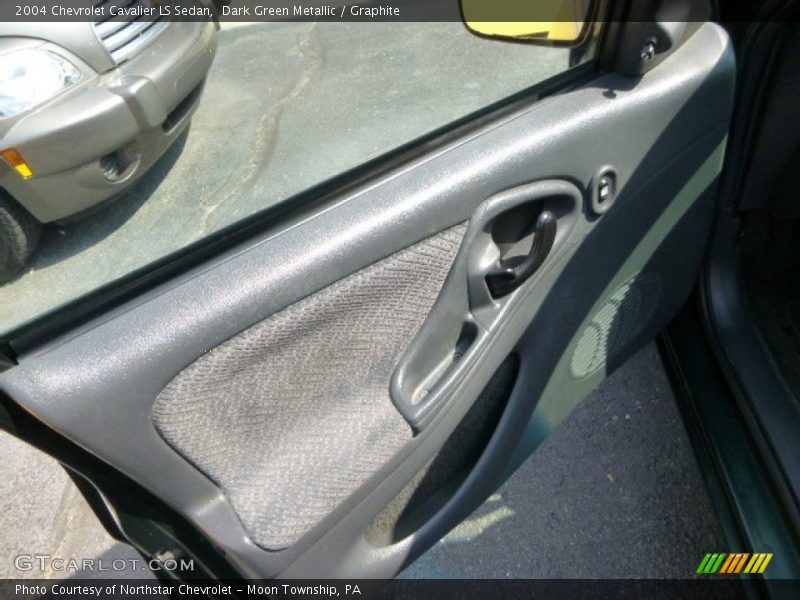 Dark Green Metallic / Graphite 2004 Chevrolet Cavalier LS Sedan