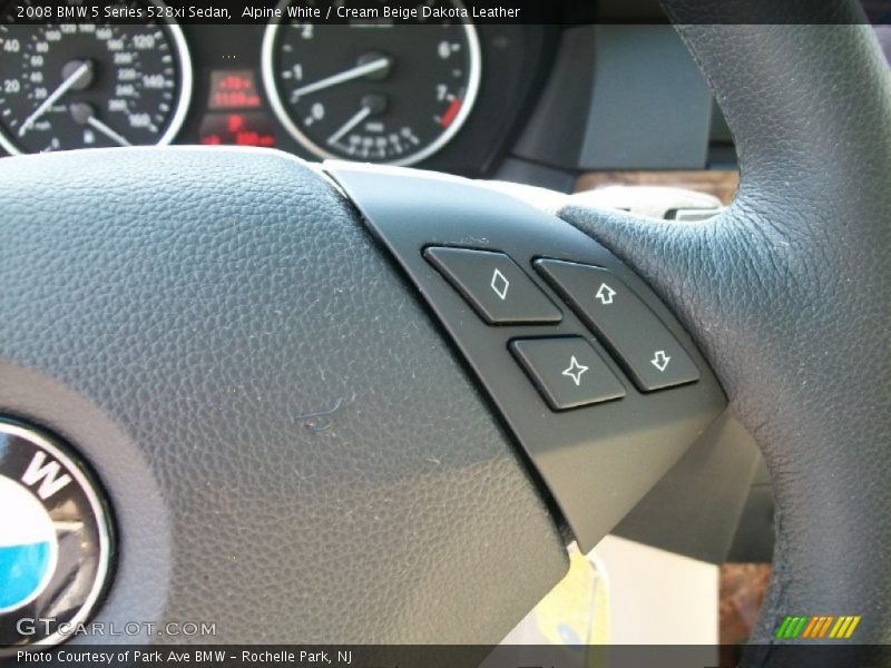 Alpine White / Cream Beige Dakota Leather 2008 BMW 5 Series 528xi Sedan