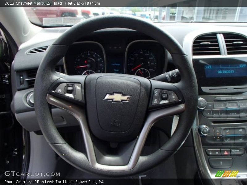 Black / Jet Black/Titanium 2013 Chevrolet Malibu LS