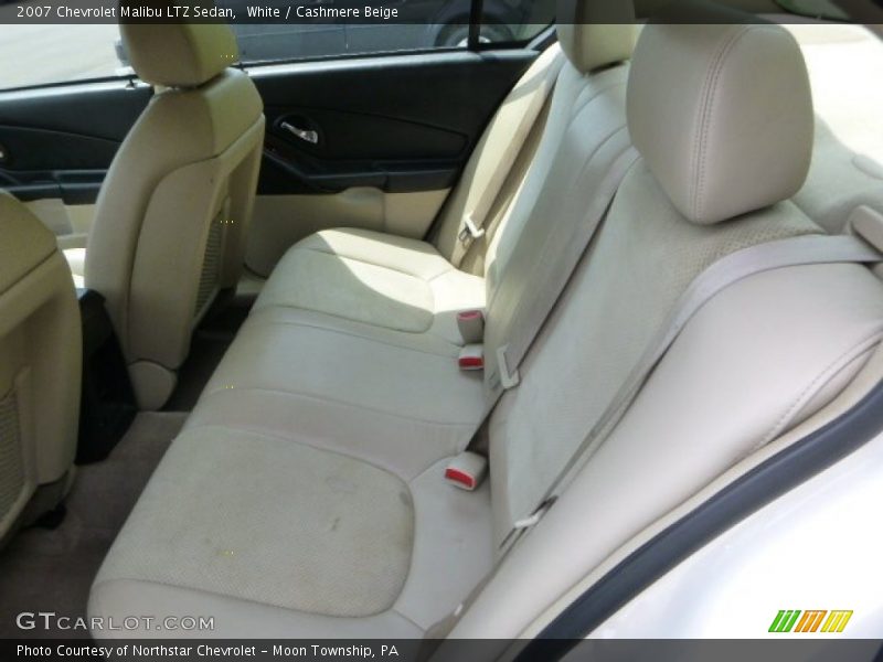White / Cashmere Beige 2007 Chevrolet Malibu LTZ Sedan