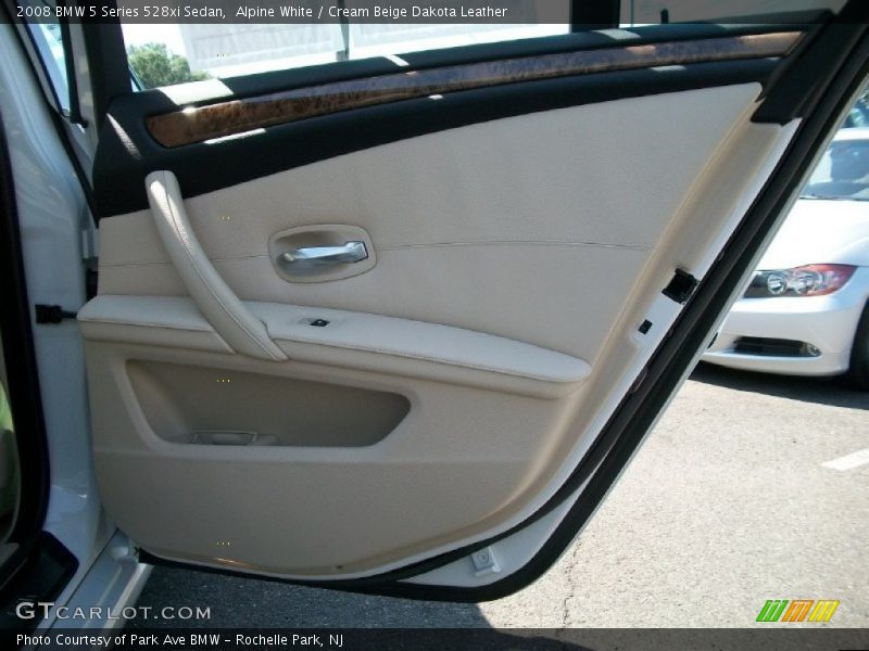 Alpine White / Cream Beige Dakota Leather 2008 BMW 5 Series 528xi Sedan
