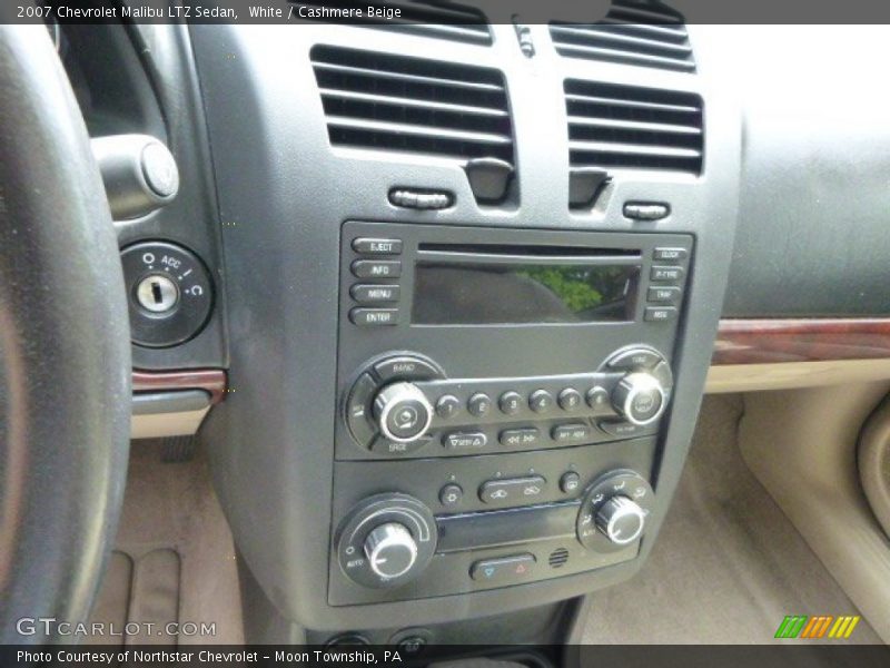 White / Cashmere Beige 2007 Chevrolet Malibu LTZ Sedan