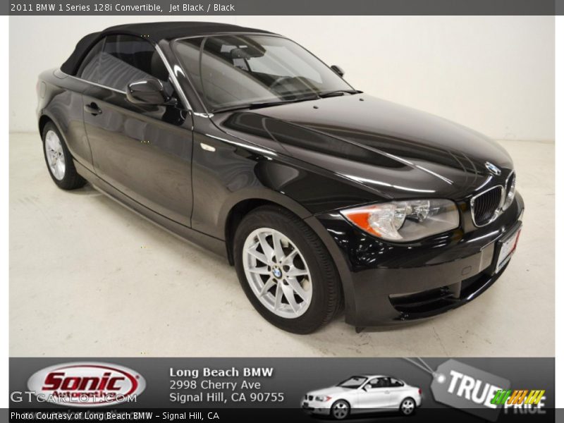Jet Black / Black 2011 BMW 1 Series 128i Convertible
