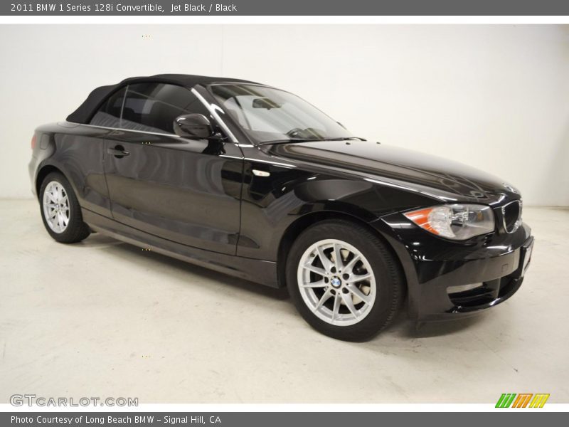 Jet Black / Black 2011 BMW 1 Series 128i Convertible