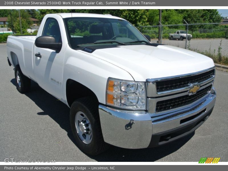 Front 3/4 View of 2008 Silverado 2500HD Work Truck Regular Cab