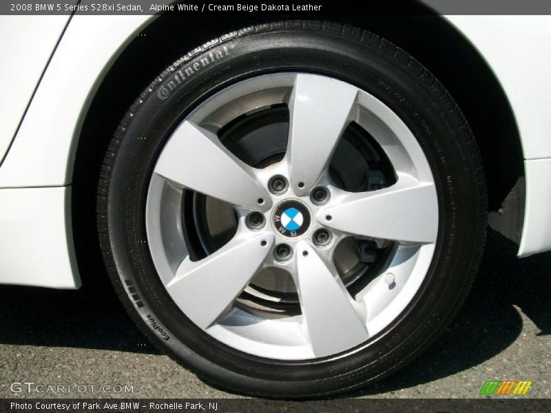 Alpine White / Cream Beige Dakota Leather 2008 BMW 5 Series 528xi Sedan