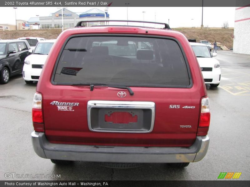 Sunfire Red Pearl / Oak 2002 Toyota 4Runner SR5 4x4