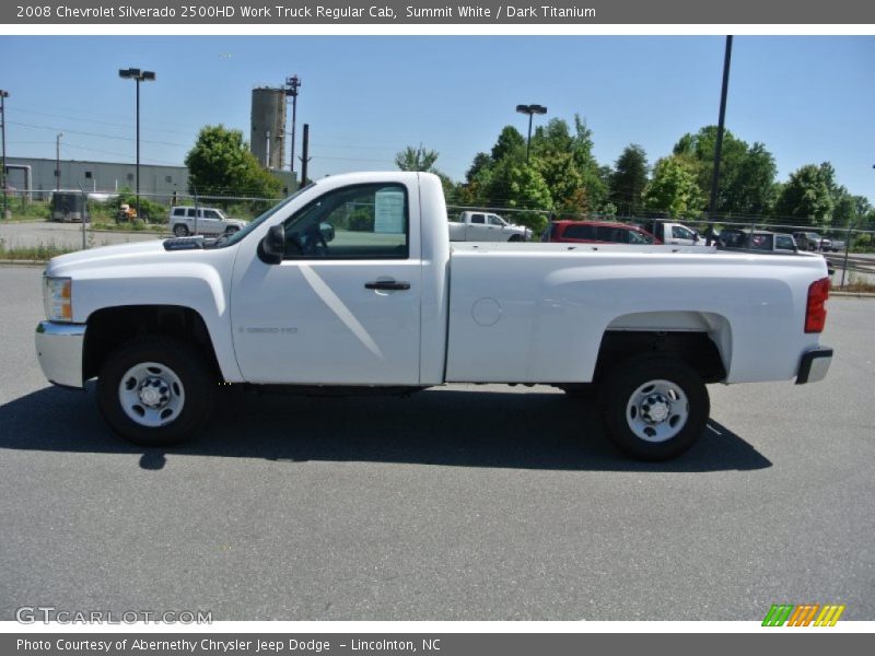 Summit White / Dark Titanium 2008 Chevrolet Silverado 2500HD Work Truck Regular Cab