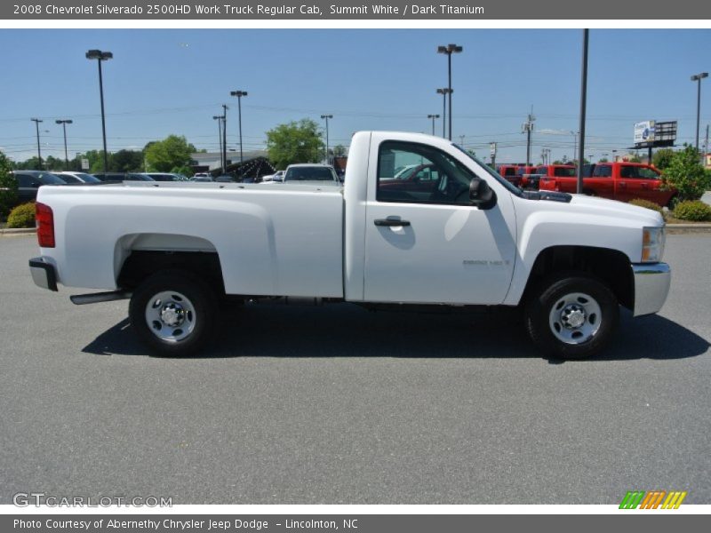 Summit White / Dark Titanium 2008 Chevrolet Silverado 2500HD Work Truck Regular Cab