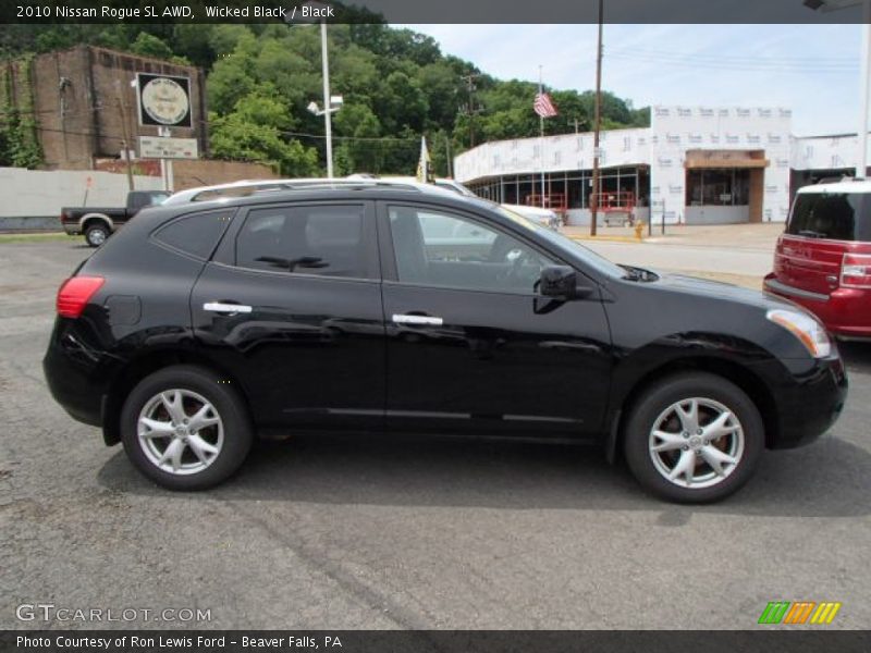 Wicked Black / Black 2010 Nissan Rogue SL AWD