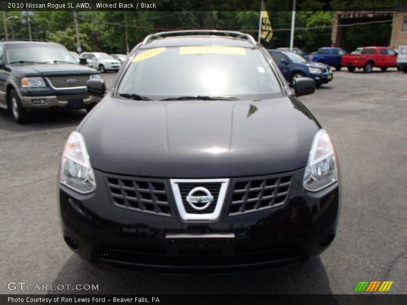 Wicked Black / Black 2010 Nissan Rogue SL AWD
