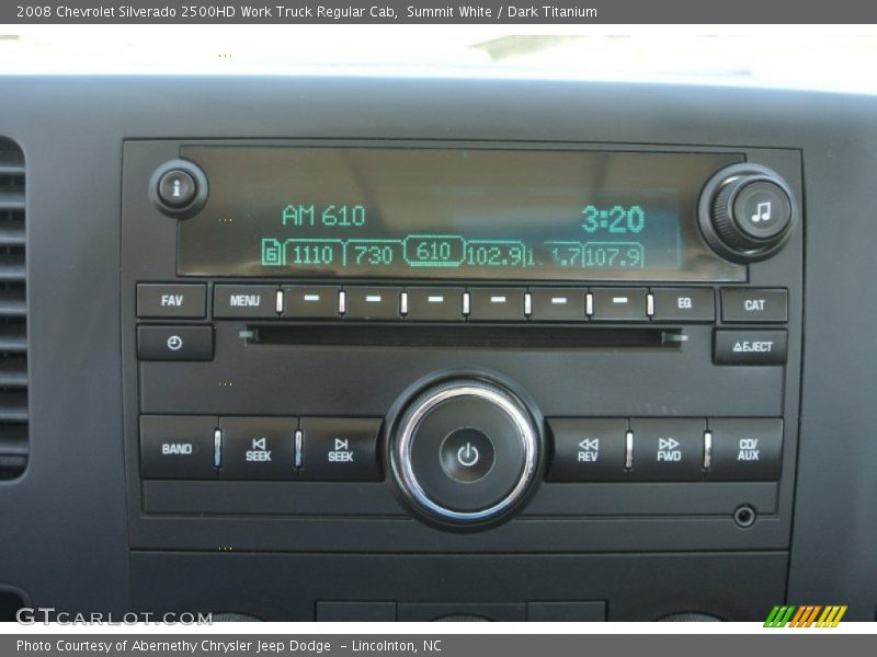Summit White / Dark Titanium 2008 Chevrolet Silverado 2500HD Work Truck Regular Cab