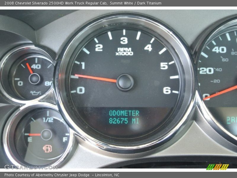 Summit White / Dark Titanium 2008 Chevrolet Silverado 2500HD Work Truck Regular Cab