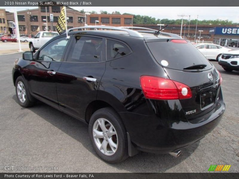 Wicked Black / Black 2010 Nissan Rogue SL AWD