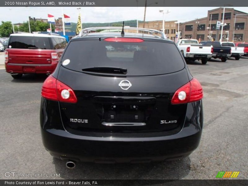 Wicked Black / Black 2010 Nissan Rogue SL AWD