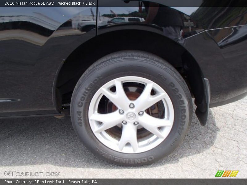 Wicked Black / Black 2010 Nissan Rogue SL AWD