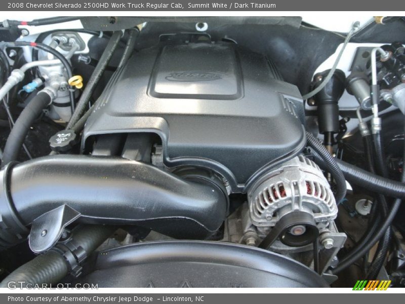 Summit White / Dark Titanium 2008 Chevrolet Silverado 2500HD Work Truck Regular Cab