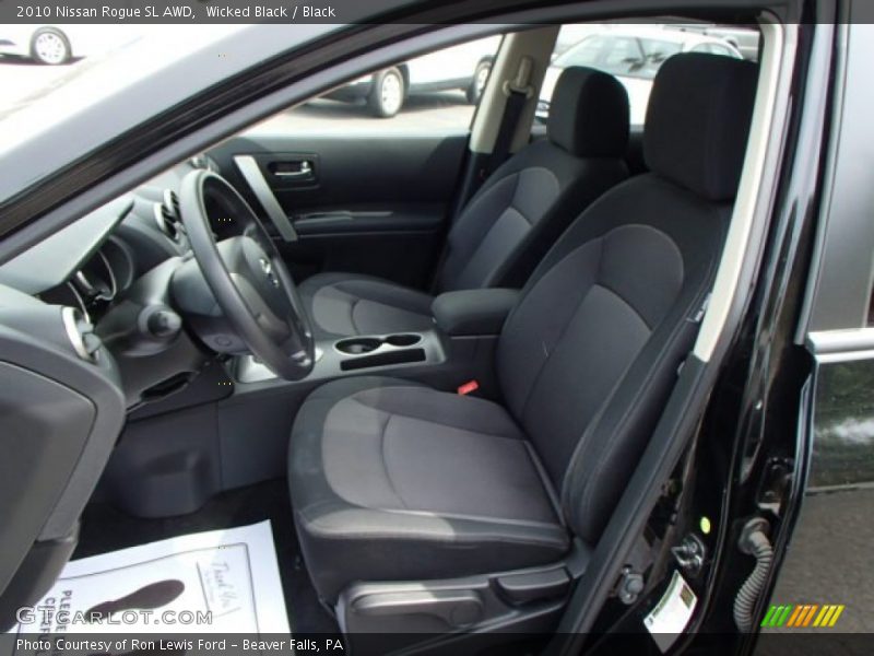 Wicked Black / Black 2010 Nissan Rogue SL AWD