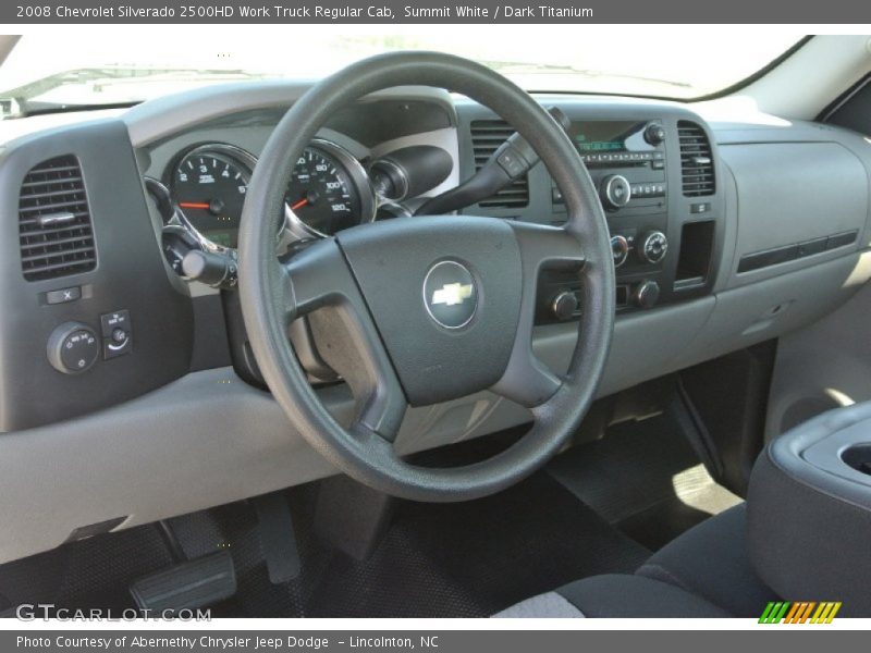 Summit White / Dark Titanium 2008 Chevrolet Silverado 2500HD Work Truck Regular Cab
