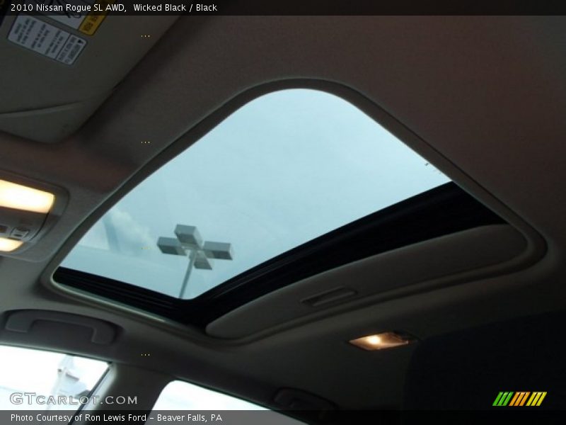 Wicked Black / Black 2010 Nissan Rogue SL AWD