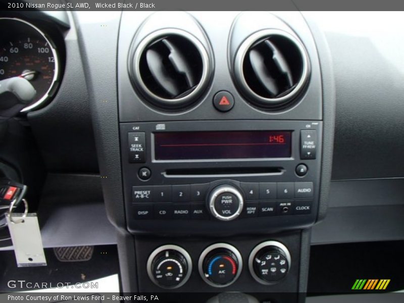 Wicked Black / Black 2010 Nissan Rogue SL AWD